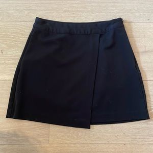 Black mini skirt